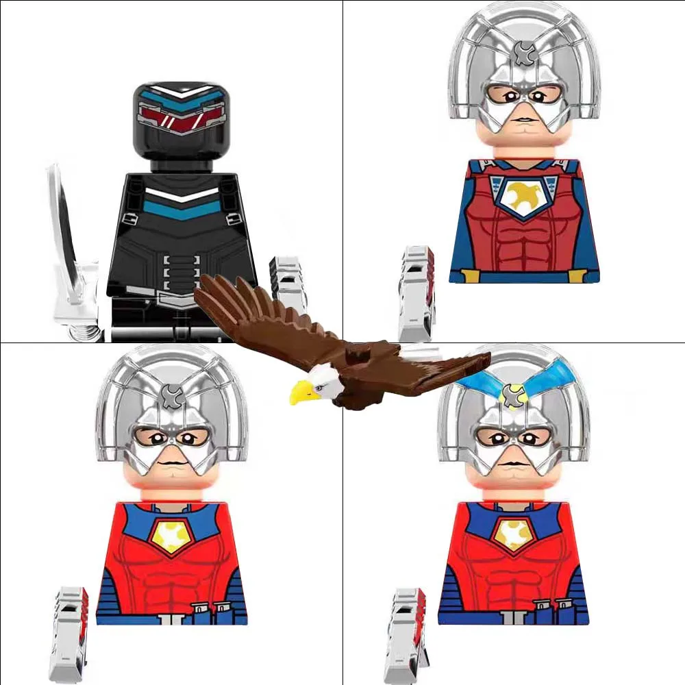 7 قطعة/6 قطعة صانع السلام كسر سيئة اللبنات متوافق تجميع لغز نموذج الطوب عمل أرقام لعبة هدايا عيد ميلاد الاطفال #2