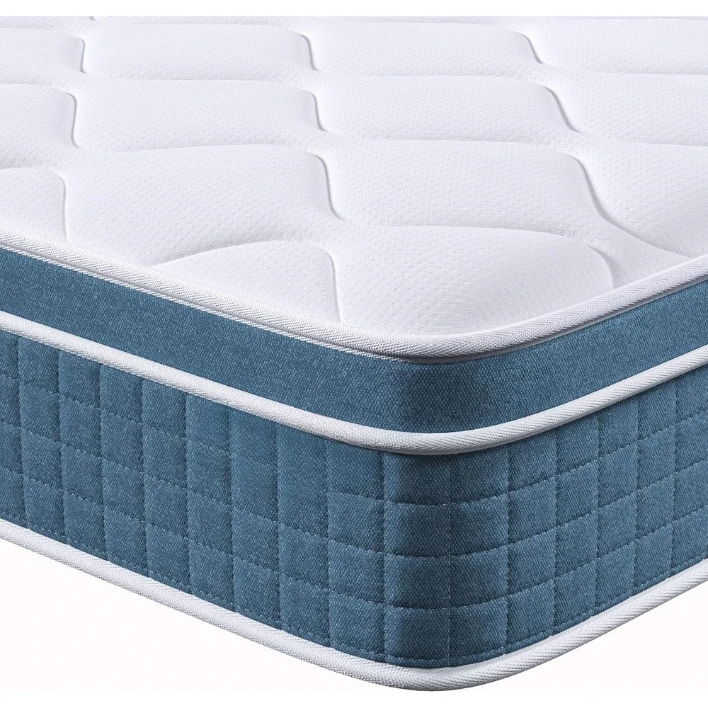 

Hybrid Twin Size Mattress in a Box, Twin Bed Mattress with Individual Pocket Springs and Pressure-Relieving Memory Foam