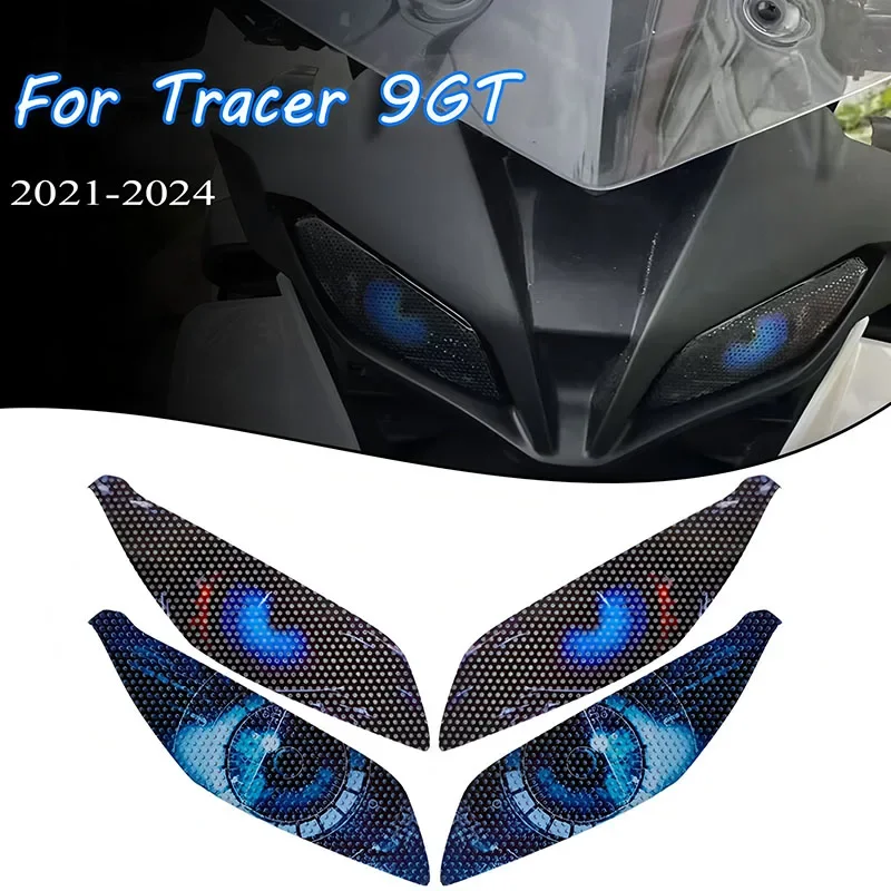 Headlight Sticker Waterproof Motorcycle Decals For Yamaha Tracer 9 GT 2023 2022 2021 Accessories Tracer 9GT Motorbike Stickers