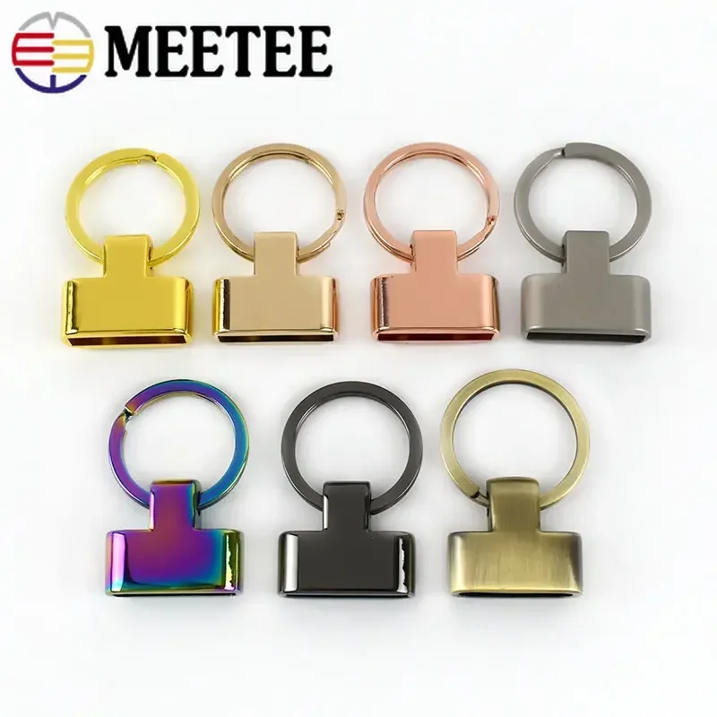 2/5Pcs 20/24mm Metal O Ring Buckles Key Hook Bag Strap Stopper Buckle Keychain Tassel Pendant Clip Clamp Keyring Screw Clasp