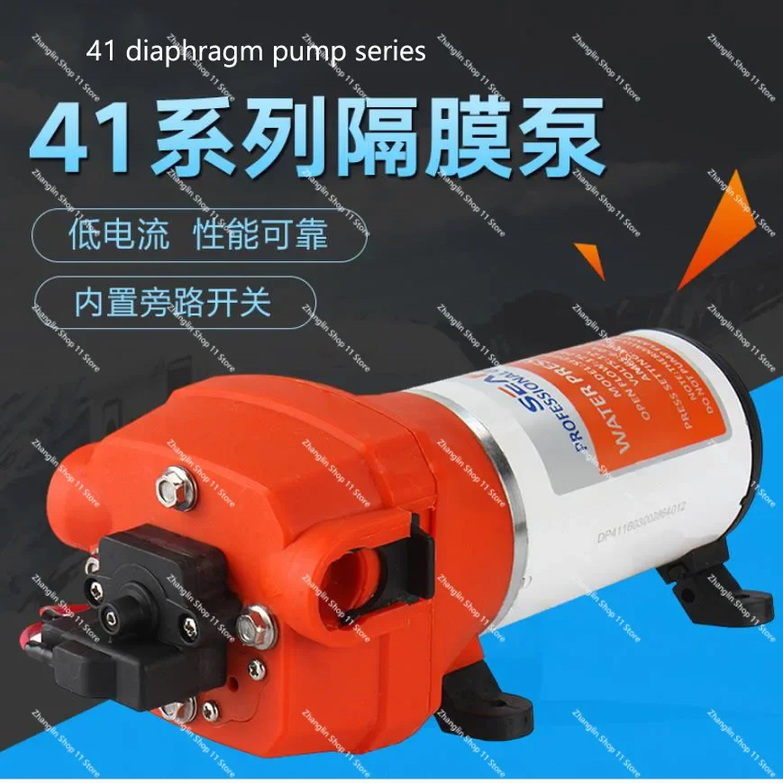 

45 PSI 12V/24V DC Automatic Marine Water Diaphragm Pump 12V Self Priming Electric Yacht Boat Marine RV Caravan High Pressure