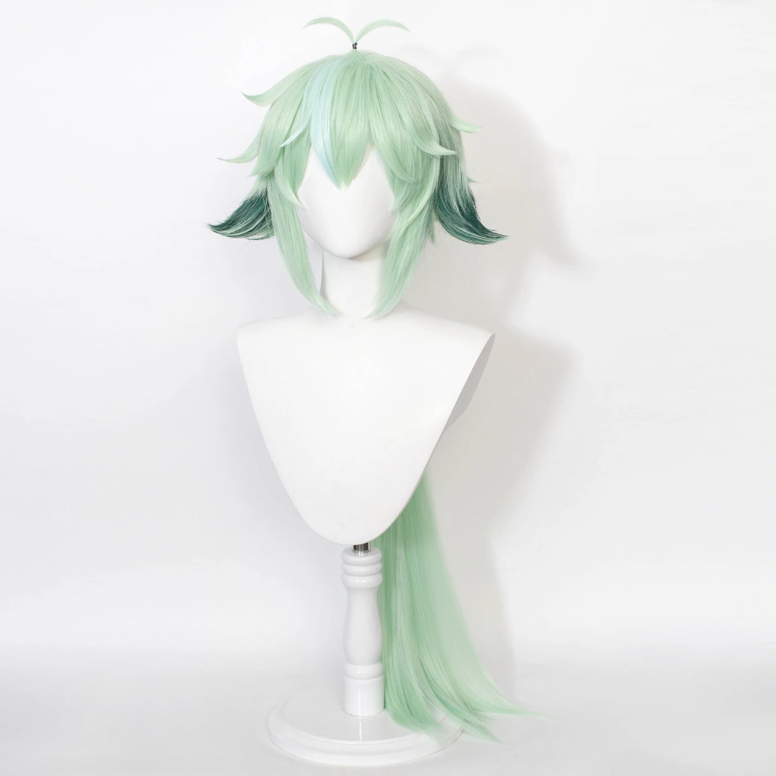 RANYU Genshin Impact Sucrose Cosplay Wig Long Green Synthetic Game Anime Heat Resistant wig for Party