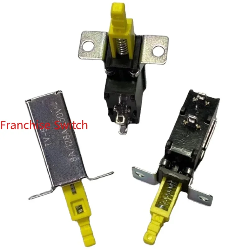 

10PCS Power Switch TV-5 With Lock 2-pin Chassis Amplifier Button Self-locking