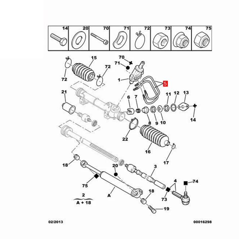 Automotive Power Cylinder Steering Pipe Oil Distribution Valve For Peugeot 205 307 309 Citroen ZX Elysee 4020 4G 40204G