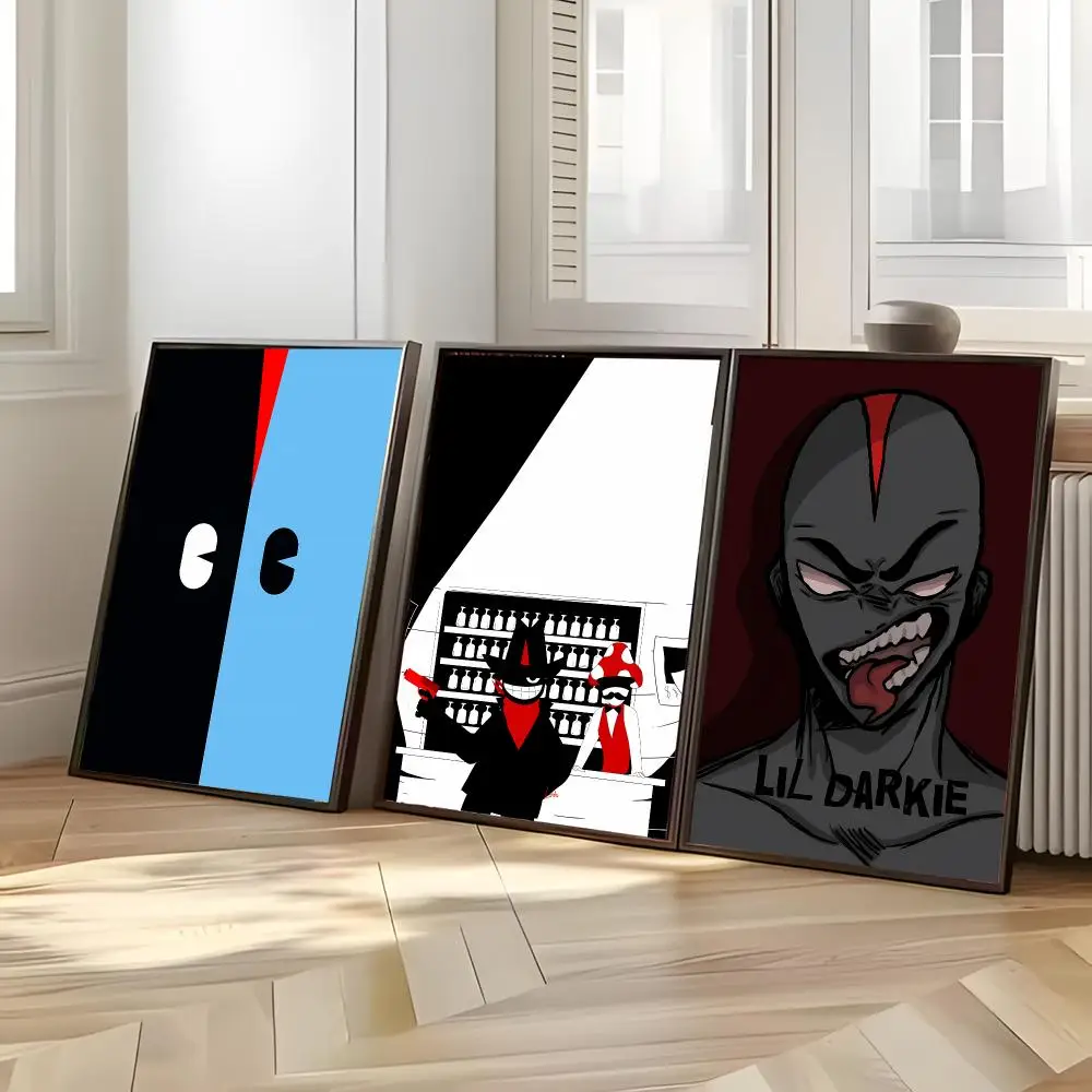 Alternative Rapper L-Lil Darkie Poster Distinct Home Decor Concepts Chic Indoor Art Pieces