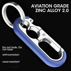 Car Key Buckle Stainless Steel High Quality Keys Ring Key Chain Hook Outdoor Carabiner Climbing Metal Keyfob for Men Gift