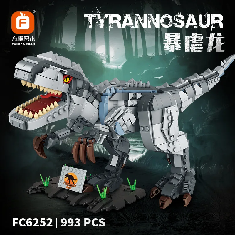 

Creative Dinosaur Building Toy for Boys - T-Rex & Indominus Rex Model Kit, Awesome Gift Idea