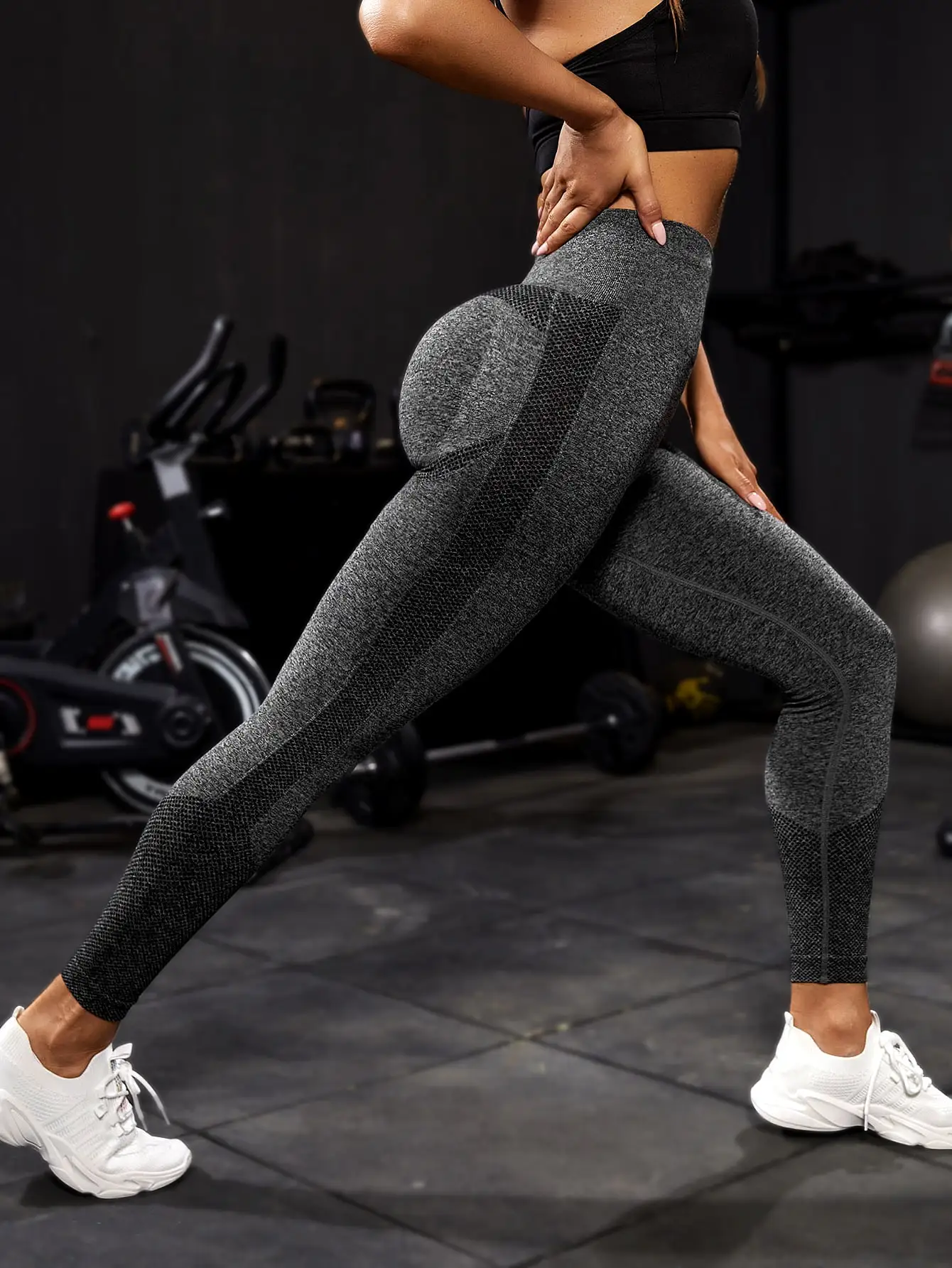 Joga Sport Kobiety Fitness Bezszwowe Legginsy Treningowe Moda Push Up Legginsy Siłownia Kobiety Spodnie