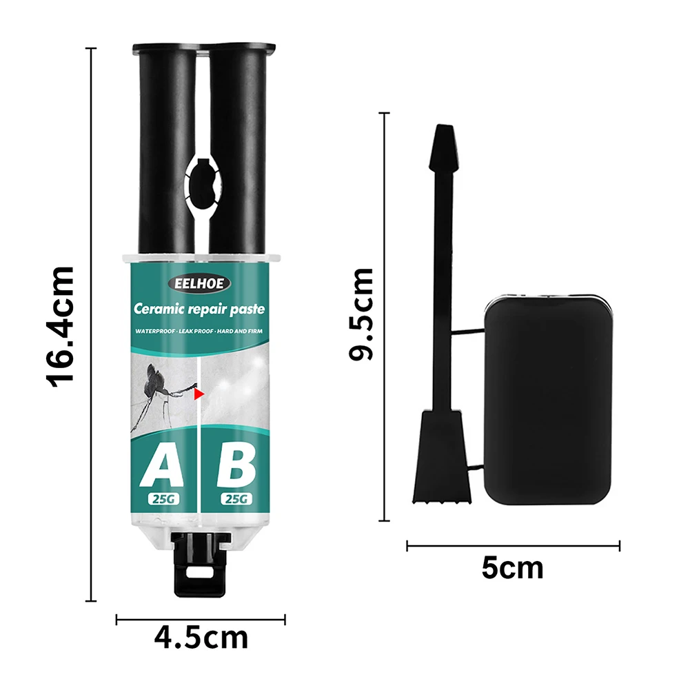 Tile Bathtub Repairing Paste Ceramic Crack Adhesive AB Glue Repair Accessories Cold Bathroom Repair Paste