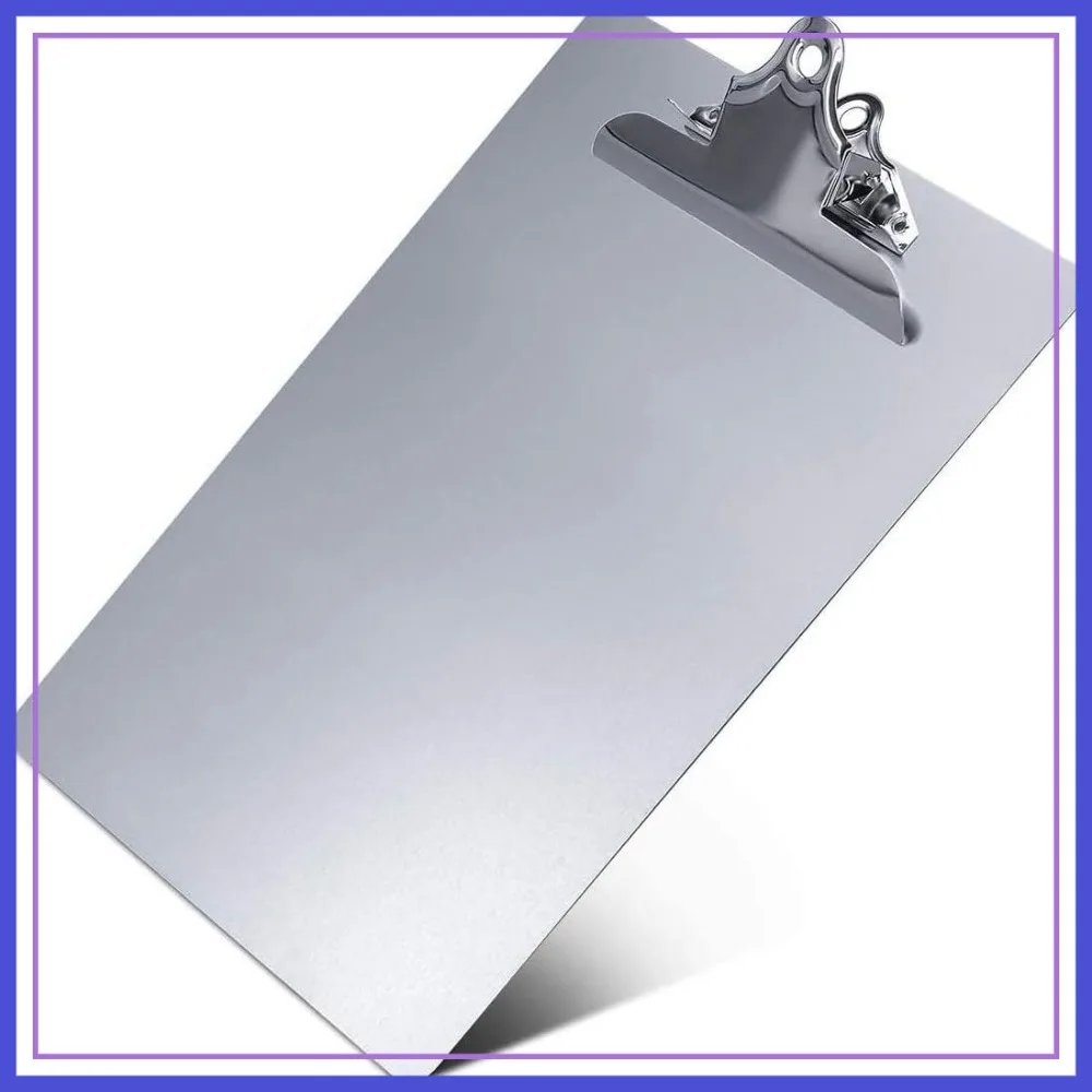 

Heavy Duty Aluminum Clipboard, Rust-Proof, Holds Letter & A4, for Office, Jobsite, Medical, School, Law Enforcement