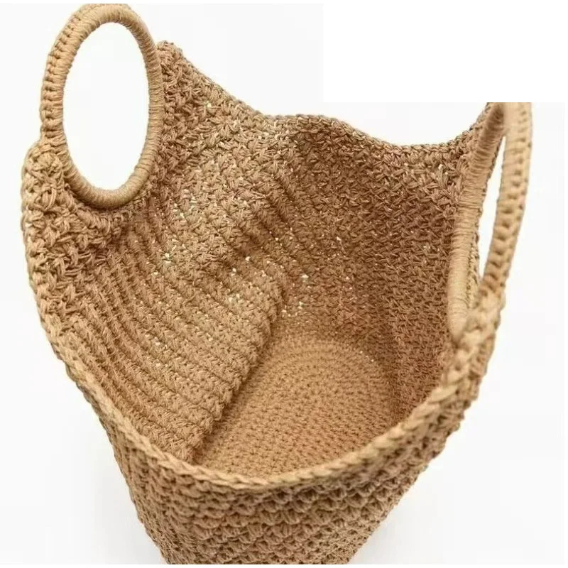 Marke Woven Clutch Tasche Luxus Neue High-end-Meer Urlaub Reise Große Kapazität Stroh frauen Einfache Textur Mode brieftasche – Detail 25