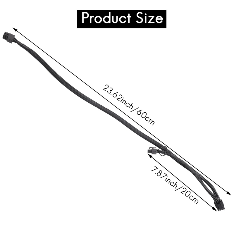 PSU 모듈러 전원 공급 케이블, EVGA 슈퍼노바 G2 G3 P2 T2 GS 650 750 850 1000 1600, 8 핀-듀얼 8 핀 (6 + 2) 핀