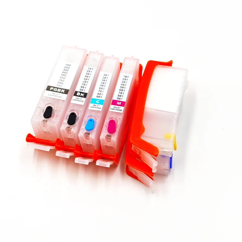 6 ألوان PGI-580 XL CLI-581 خرطوشة حبر لكانون 580 581 XXL PIXMA TS705 TR7550 TR8550 TS6150 TS8150 9150 TS9155 طابعة #5