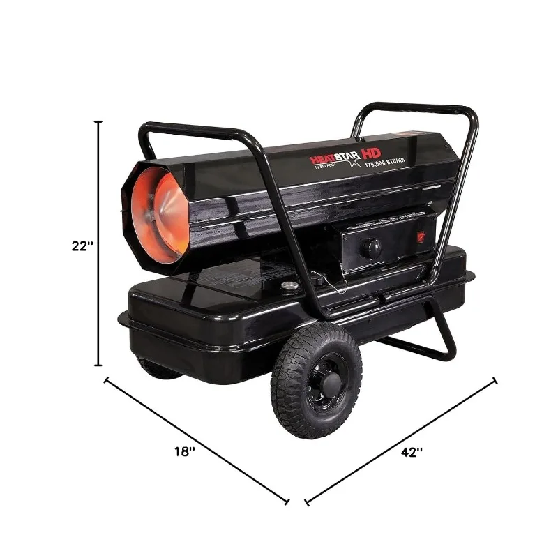 F170375 Forced Air Kerosene Heater with Thermostat HS175KT, 175K