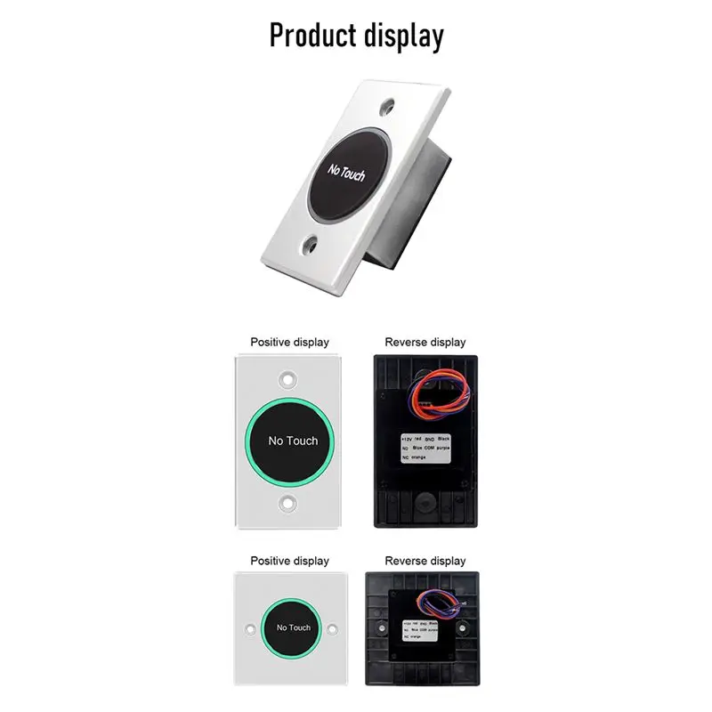 Tuya Wifi Smart Switch Door Exit Push Release Button No Touch Infrared Induction For Access Control Remote Control-A79U