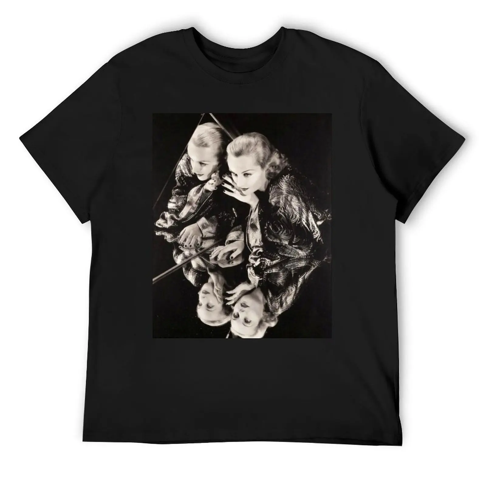 

Carole Lombard’s reflections T-Shirt cute tops vintage anime stuff Men's clothing