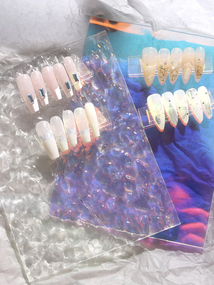 Acrylic Nail Art Polish Display Palette Photo Props Manicure Display Board Palette Photo Props Multifunction Nail Art Tool