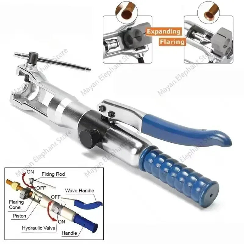 Universal 2 in 1 Hydraulic Tube Expander and Flaring Tool Kit WK-400 for 3/16 1/4 5/16 3/8 1/2 5/8 3/4 7/8 inch Soft HAVE Copper