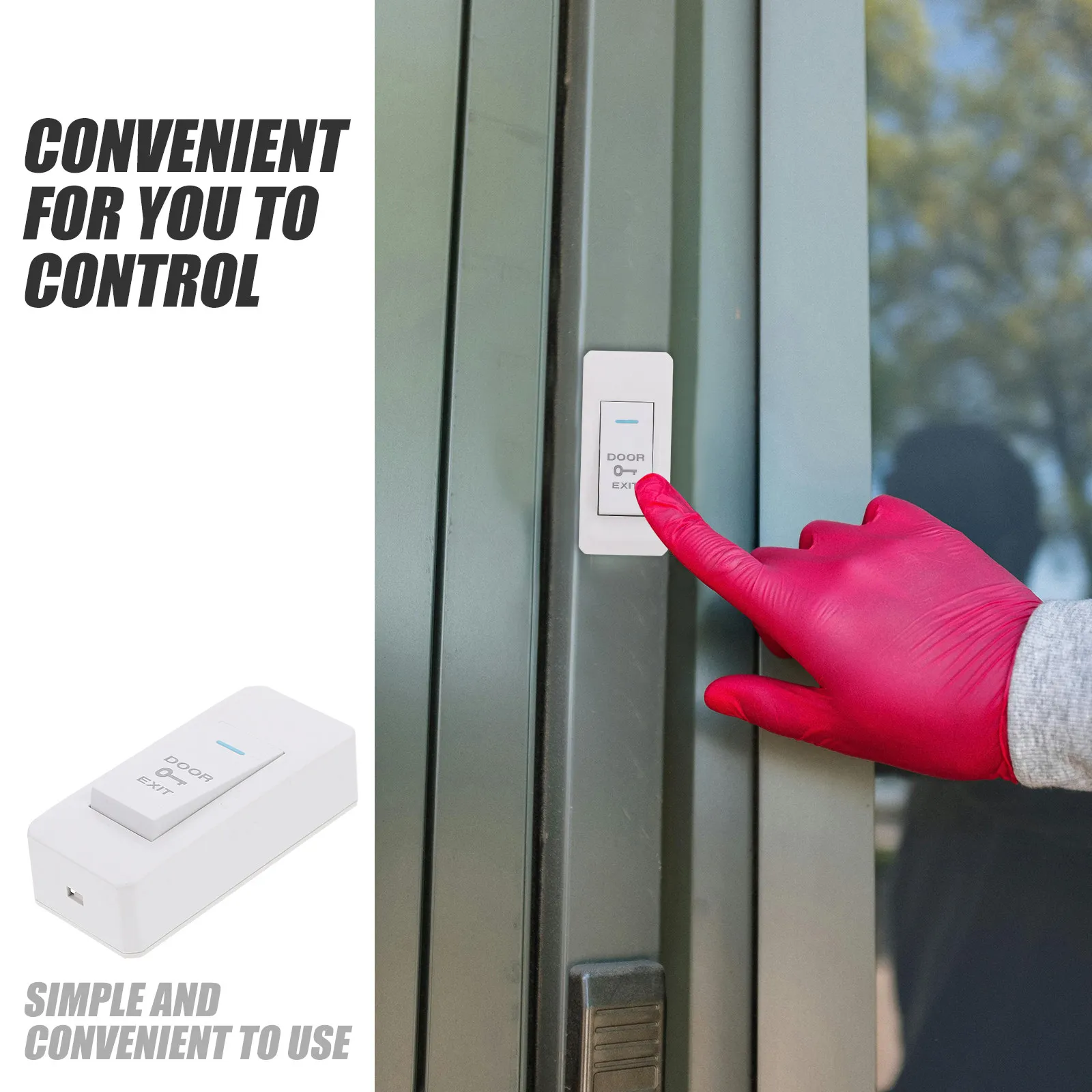 Doorbell Access Control High Power Switch Surface Mounted Cabinet Light Door Release Button Switch Indoor Doorbell Chime