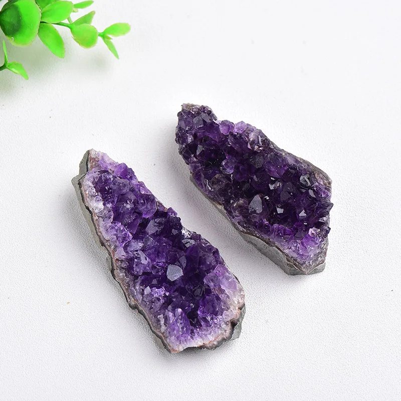 1PC Natural Amethyst Home Decorations Irregular vGeode Orgone Stone Purple Gravel Mineral Raw Quartz Crystal Jewelry Accessories