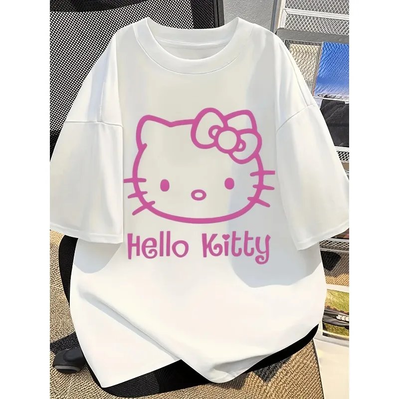 

Женский повседневный топ с короткими рукавами и круглым вырезом с забавным узором, женский топ с круглым вырезом, модная и модная хлопковая рубашка с короткими рукавами