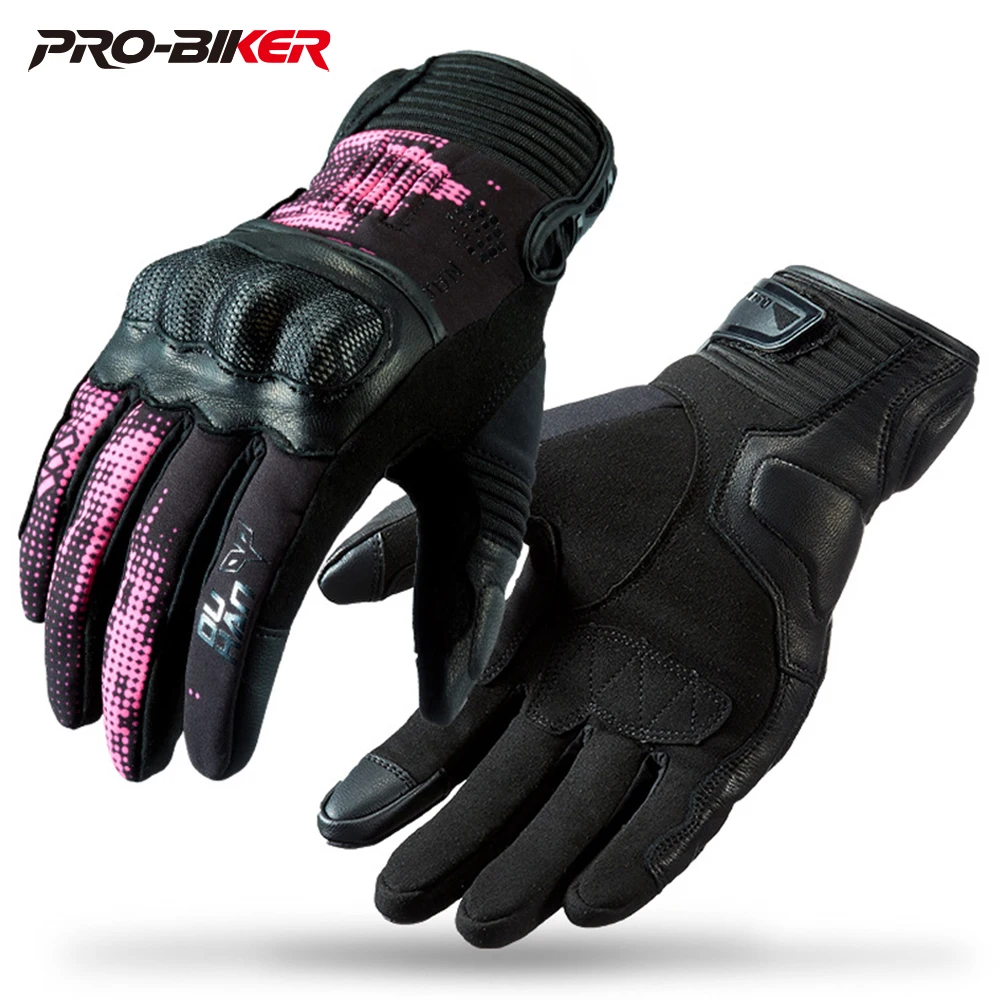 

DUHAN Woman Motorbike Gloves Perspire Guantes Moto Mujer Breathable And Comfortable Biker Gloves Non-slip Guantes Moto Verano