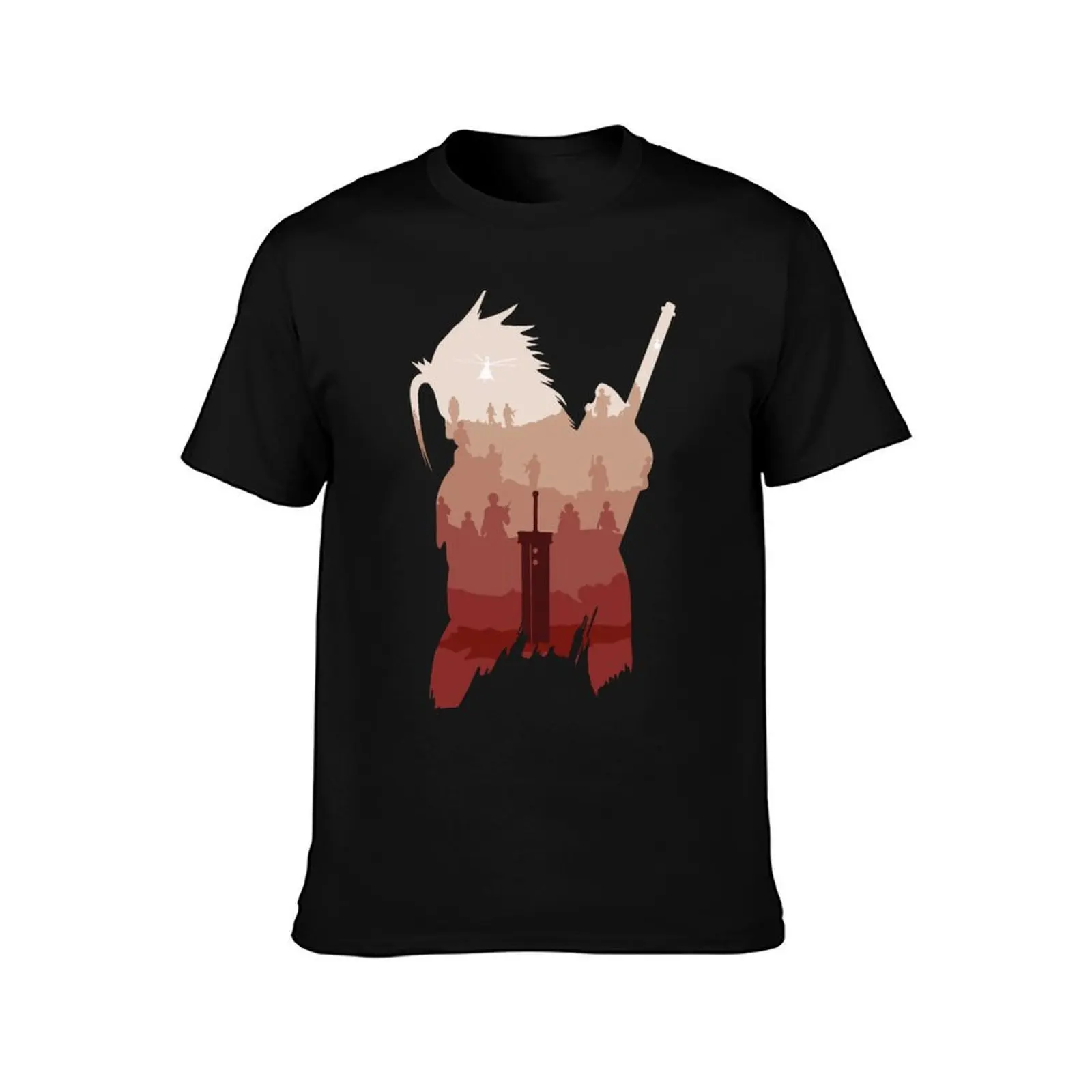 Crisis Core Ending, Zack Fair Hero T-Shirt Daily Casual Short Sleeve Tee Shirt T-Shirt