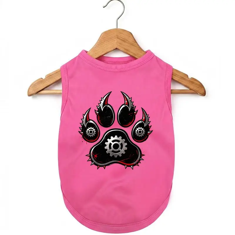 

Dog Summer Vest, Cool Paw Print, Breathable Pet Tank Top, Lightweight Dog Apparel, Sport Style