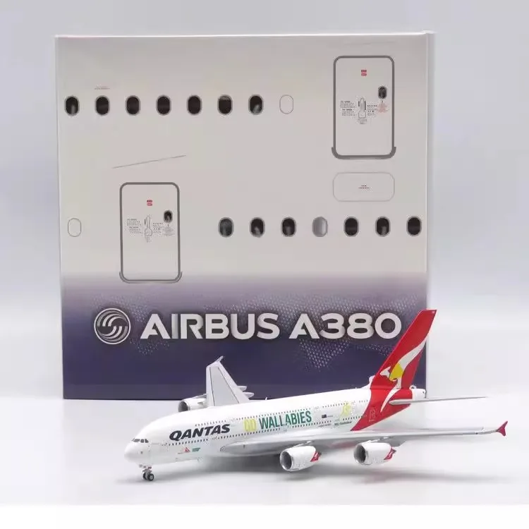 1/400 مقياس Qantas الخطوط الجوية A380-800 VH-OQH سبيكة الركاب نموذج طائرة جمع الحلي