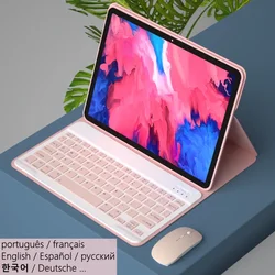 Case for Tablet Amazon Fire HD 10 2021 2023 Keyboard Magnetic Cover for Fire HD 10 HD10 2021 2023 Korean Spanish Keyboard