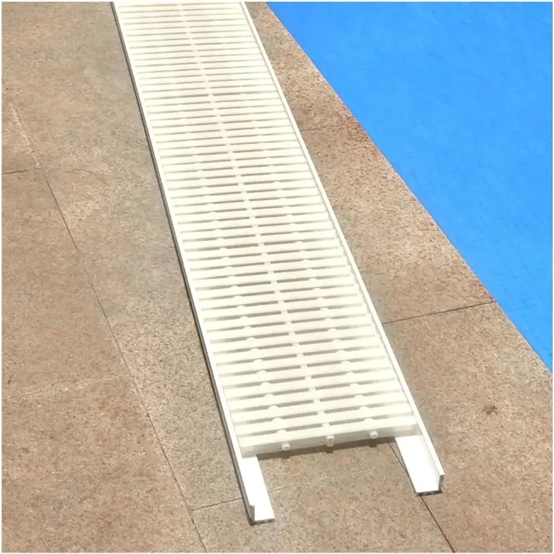 Rectangle Drainage Grate ABS Plastic Grate Covers Gutter Overflow Guard Filter Drain Grill Grid for Driveways Patios Pool
