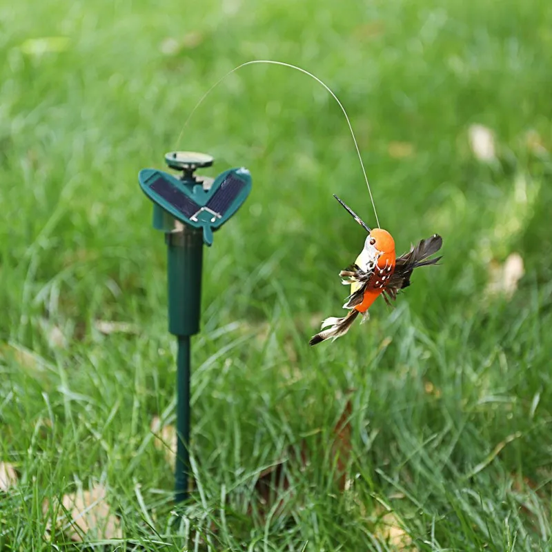 Energia solare farfalla colibrì animale prato luce decorazione giardino palo paesaggio lampada per luci notturne all\'aperto