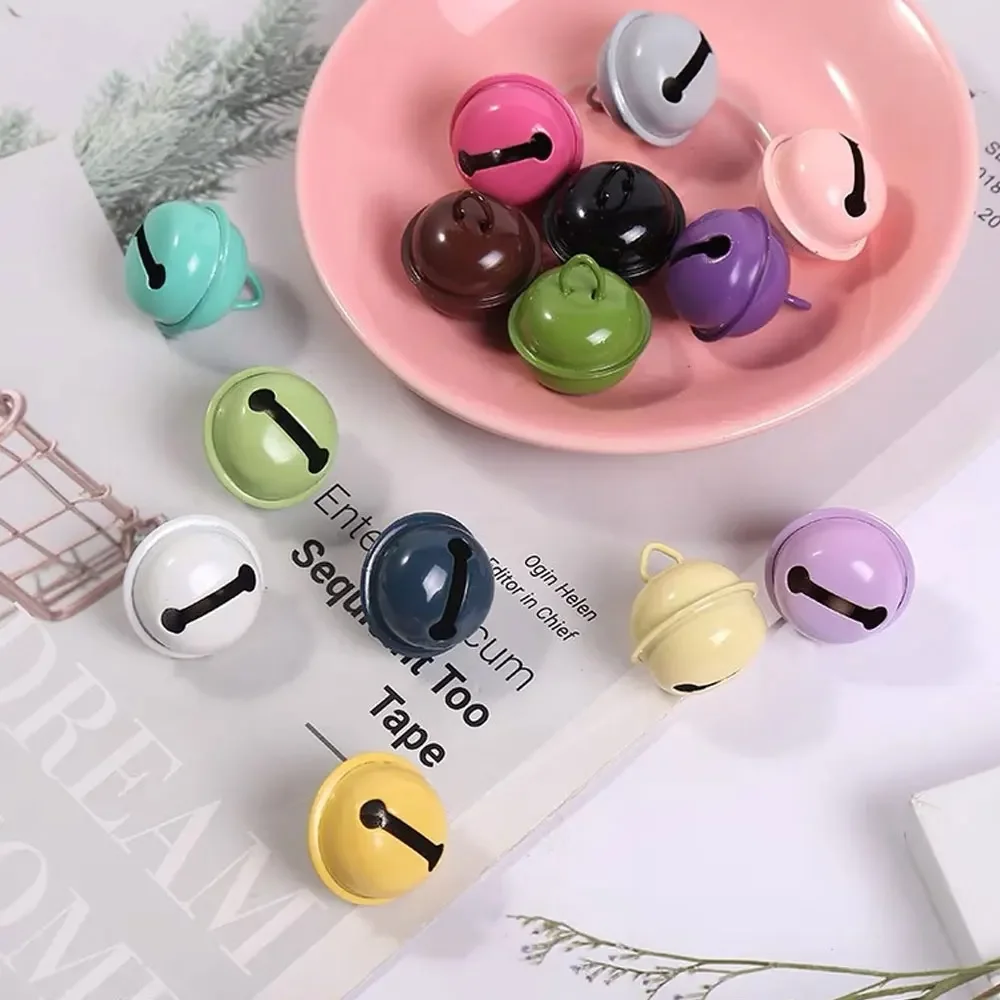 

10PCS 22mm Christmas Bells Beads Jingle Bells Party Christmas Tree Decoration Pendants Colorful DIY Craft Handmade Accessories