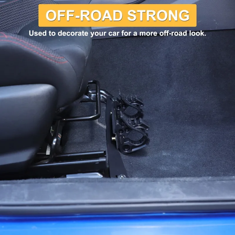 

For Subaru WRX 2022-2025 Aluminum Alloy Black Car Under Seat Flashlight Holder Bracket Interior Car Accessories