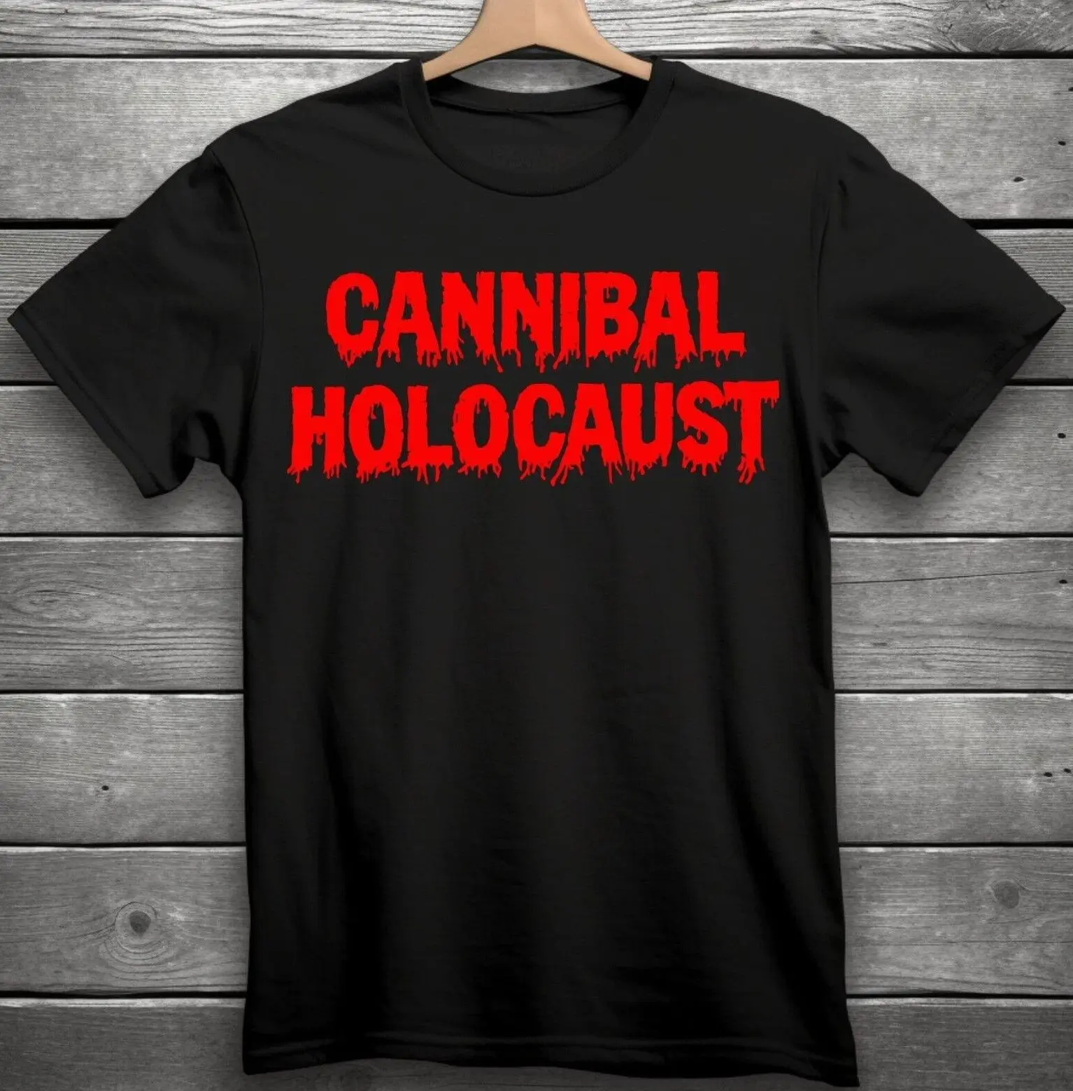 Cannibal Holocaust Movie Horror T-Shirt Black S-3XL