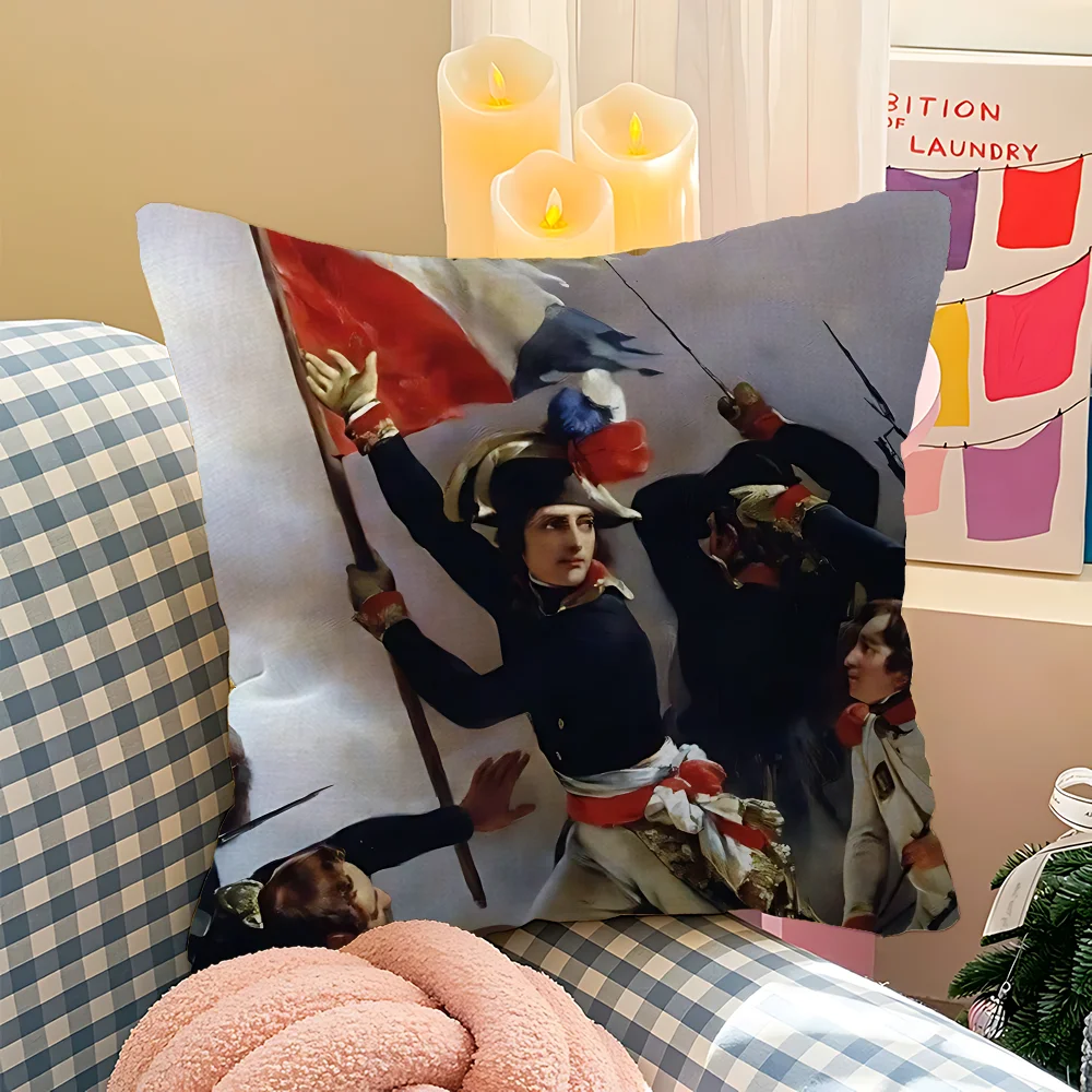 Napoleon Bonaparte Office Cushion Pillowcase Car Cushion Cover45X45CM Lumbar Pillowcase Sofa Pillowcover