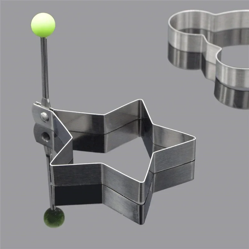 Stainless Steel Fried Egg Egg Mold Steel Fried Cooking Tools Kitchen Accessories Tools Kitchen Steel Egg Egg Shaper Omelette Mol