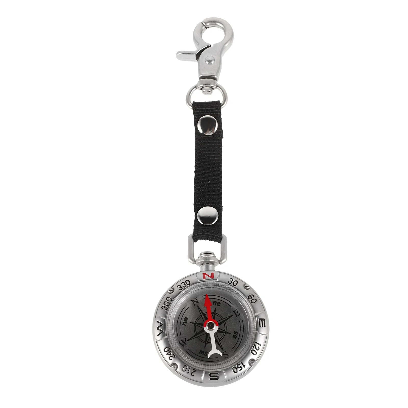 

1pcs Durable Zinc Alloy Compass Keychain Easy Read Dial Portable Mini Key Ring Hook Outdoor For Hiking Camping
