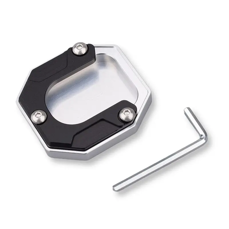 A21F-Motorcycle Kickstand Foot Side Stand Extension Pad Support Plate For Voge SR250GT Sr250gt
