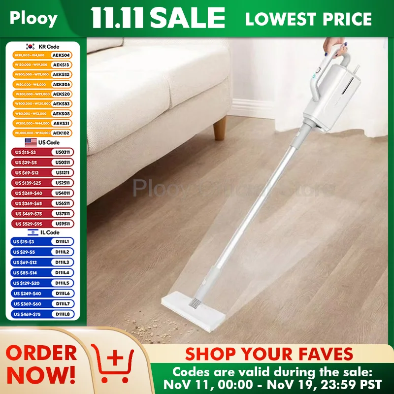 Home Multifunctional Electric Steam Mop High Temperature Floor Cleaner Handheld Steam Cleaner Efficient Sterilization Heating