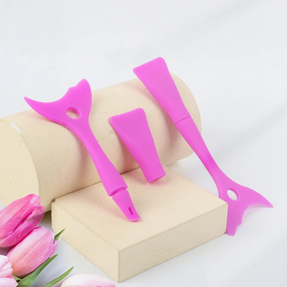 

3Pcs Eyelash Mascara Shield Silicone Eyeliner Guard Applicator Tool Curved Lash Separator Eye Makeup Supplies Mascara Shield