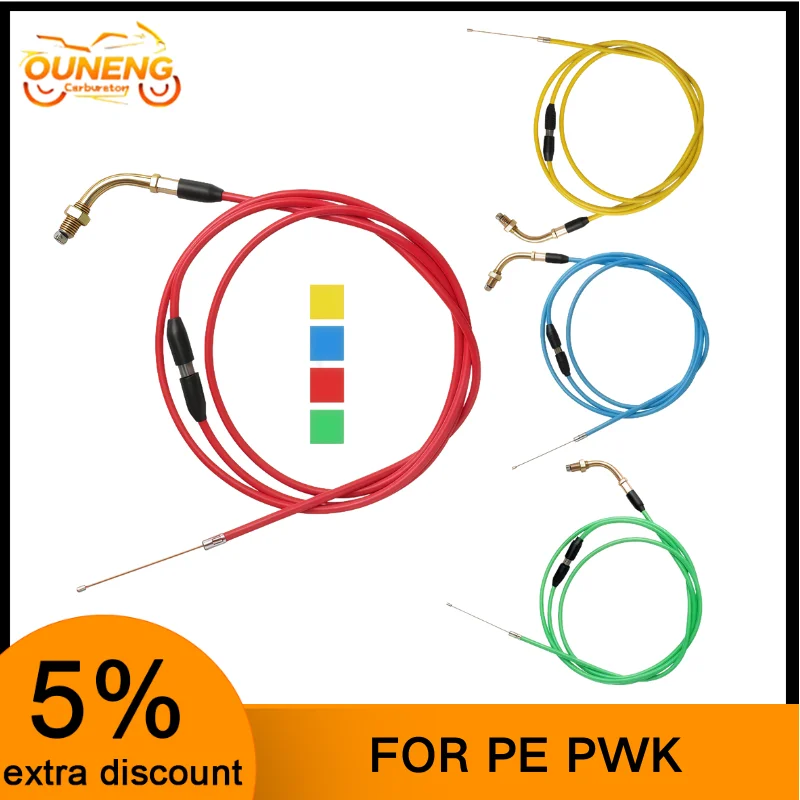 

190cm Motorcycle Refitting Throttle Cable Fit For HONDA Yamaha Keihin PE PWK Universal Modified Carburetor Bucket Throttle Line