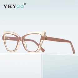 VICKY Personalized Geometric Simple Fashion Frame Design Customizable Prescription Anti Blue Light Reading Computer Glasses 2219