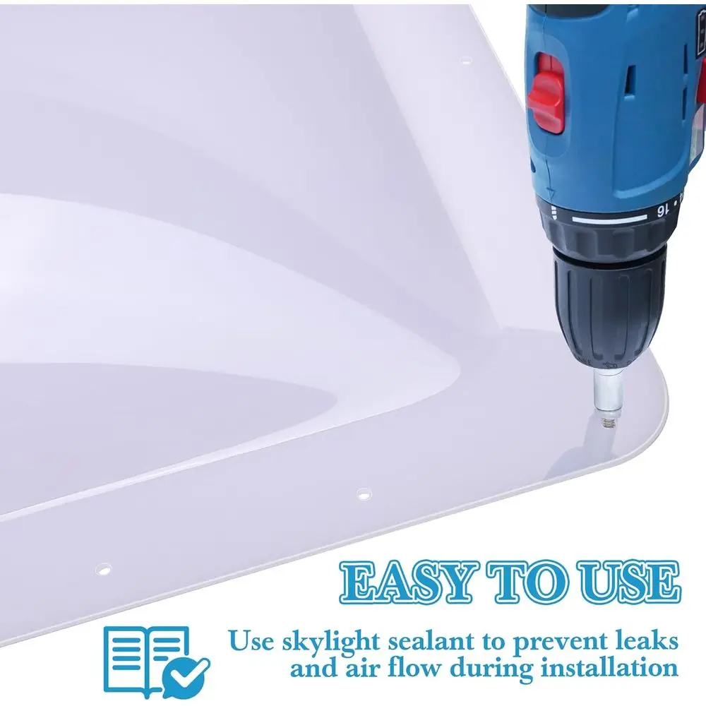 طقم استبدال كوة RV، طقم كوة OD RV مقاس 18 بوصة × 26 بوصة قبة خارجية تناسب فتحات كوة 14 بوصة × 22 بوصة، استبدال كوة دش RV