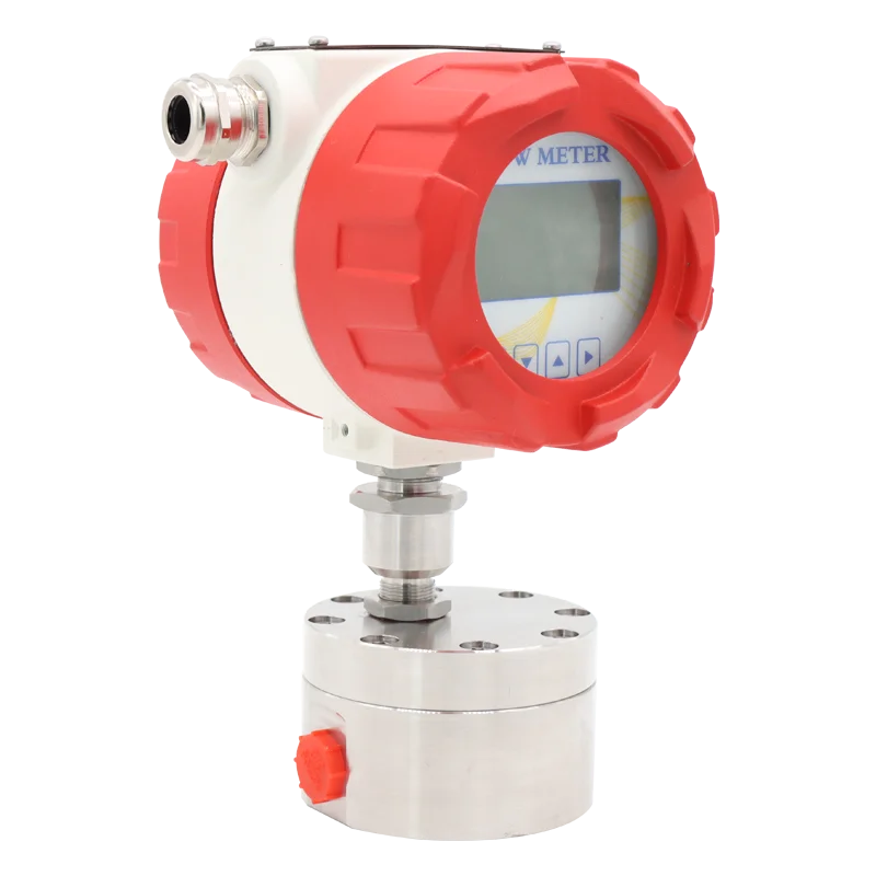 Positive Displacement Small Flow Gear Flow Meter For Diesel Fuel Oil High Viscosity Liquid ±0.5% Accuracy