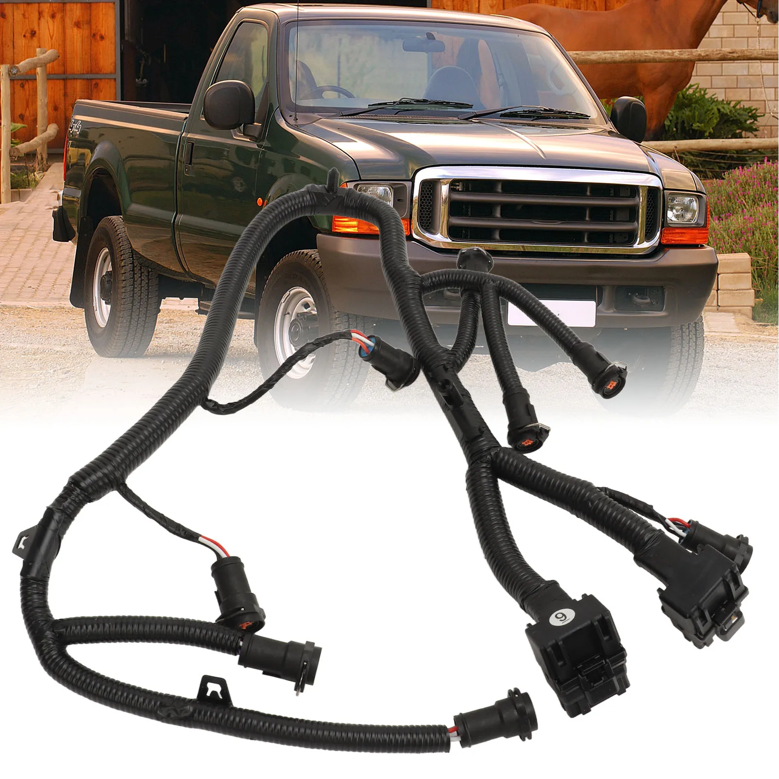 

Fuel Injection Harness 4C3Z9D930AA for Ford F-250 Super Duty - Precise Control Flexible Wiring Harness