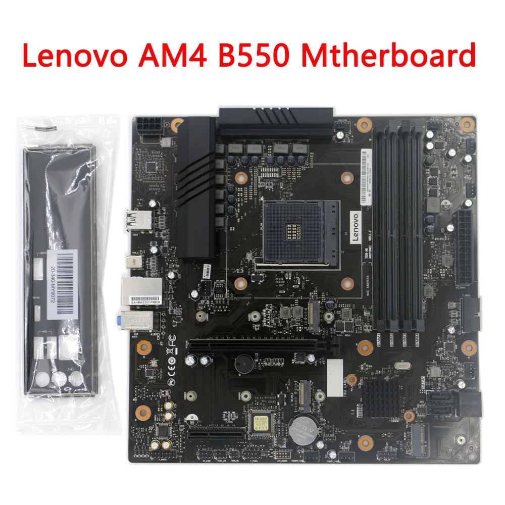 

New For Lenovo B550M Micro-ATX Motherboard USB3.0 SATA3 PCI-E 4.0 M.2 DDR4 FOR RYZEN R3 R5 R7 5000 3000 CPU B550 AM4 Mainboard