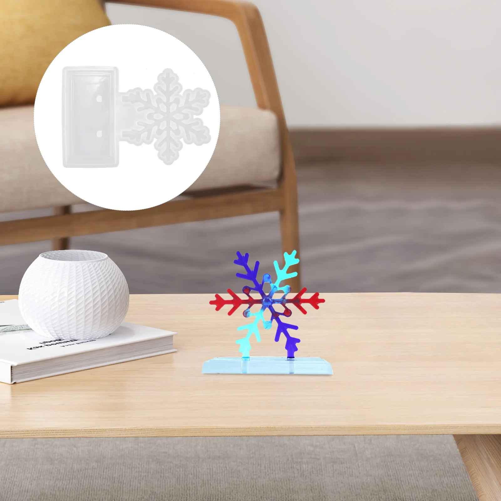 

Xmas Snowflake Silicone Mold DIY Craft Epoxy Resin Flexible Durable Ornament Making Snowflake Mold Silicone Fondant