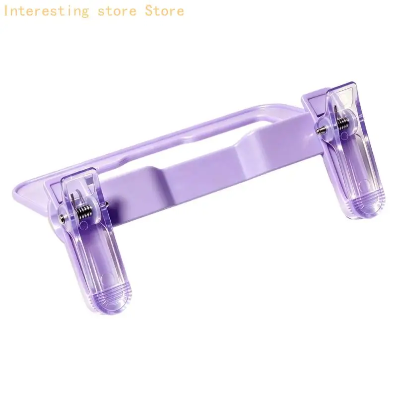 Foldable Book Page Clip with Two Clear Spring-Loaded Clamp for Textbooks, Study 55KC