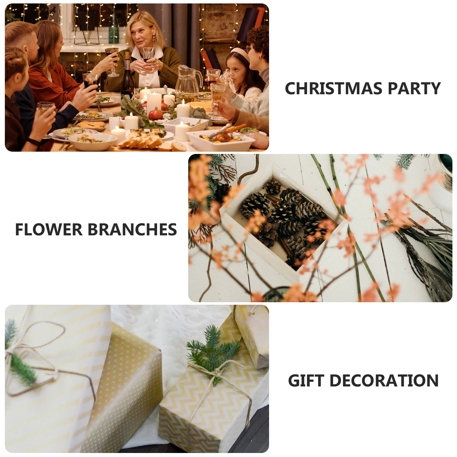 

Fake Flowers Christmas Decoration Decorations Delicate Decorate Cloth Artificial